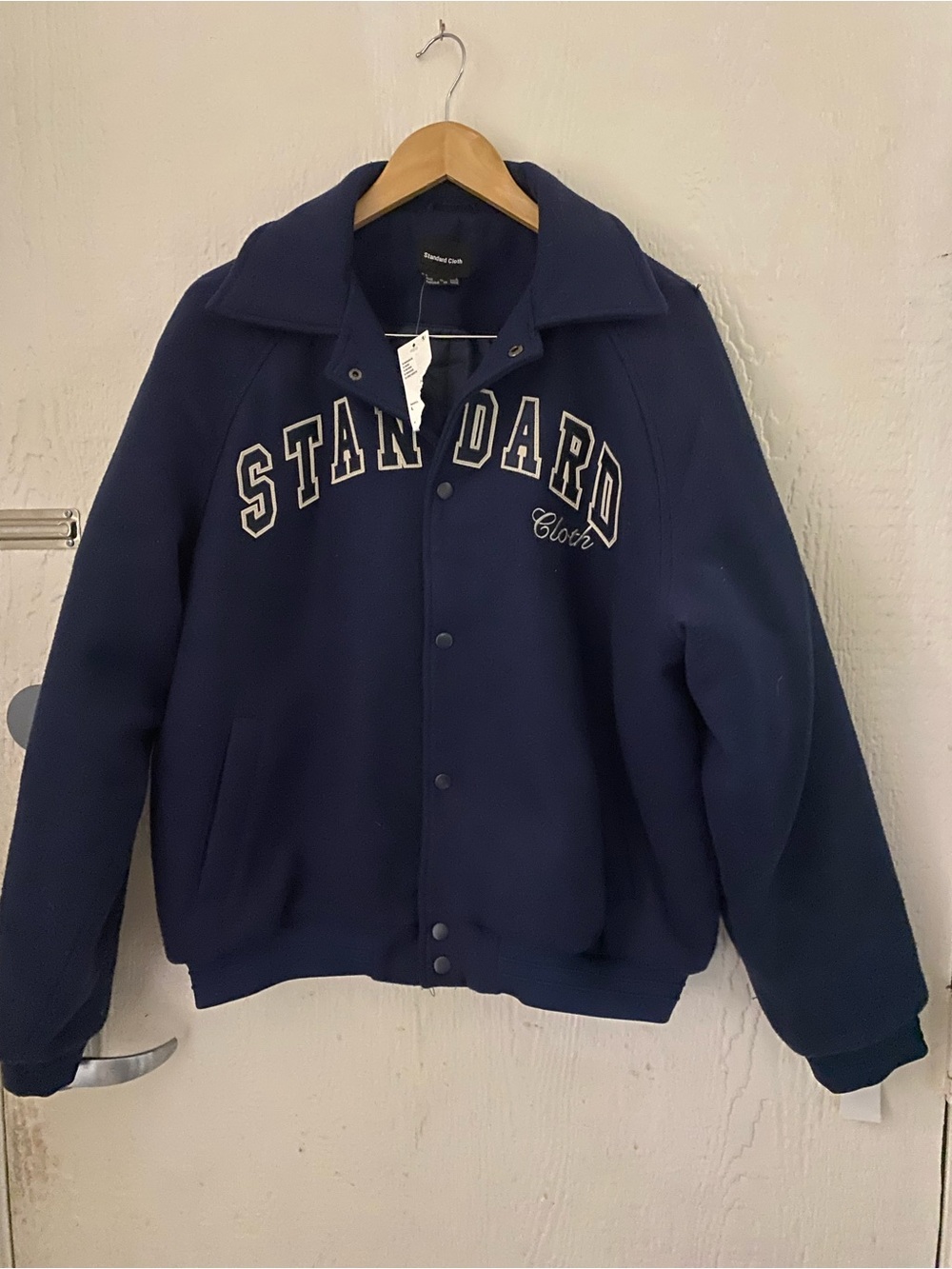 Navy Wool Bomber Jacket Urban Outfitters NWT